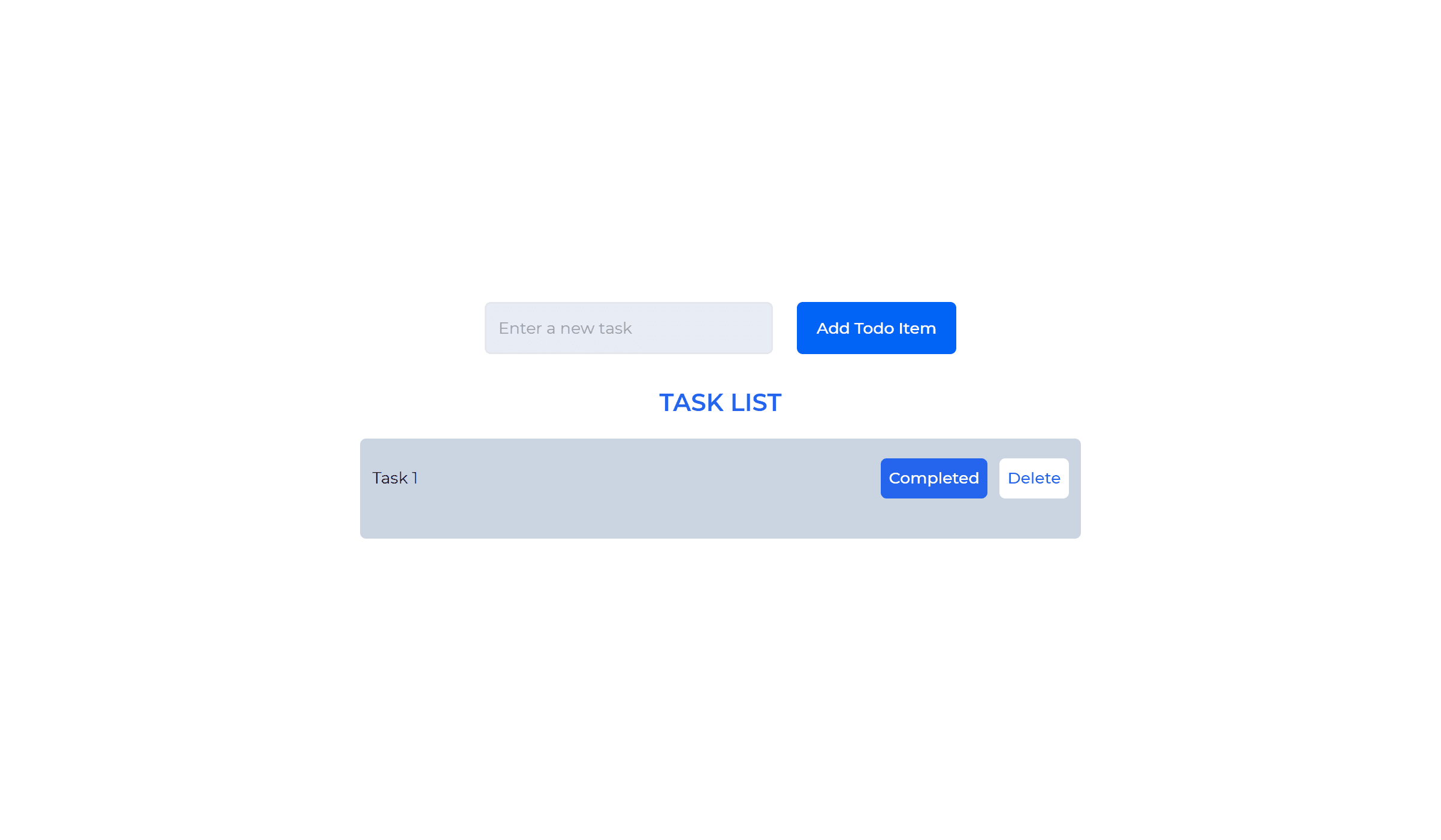 New ToDo item
